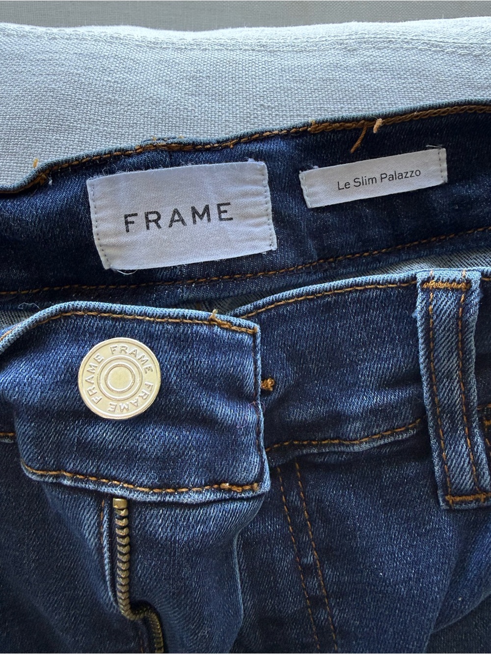 Frame Denim Le Slim Palazzo Dark Blue Jeans size 30